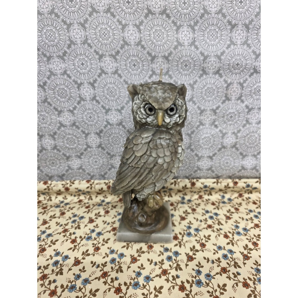 Village Candles Owl Candle Handcrafted Christians Gatlinburg Tennessee Decorโ